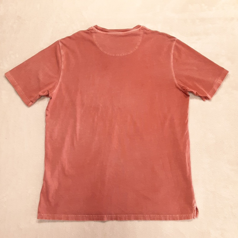 Pendleton Men's SS DESCHUTES Pocket Tee Large Brick Red Cowhide Leather Crew - Picture 2 of 8